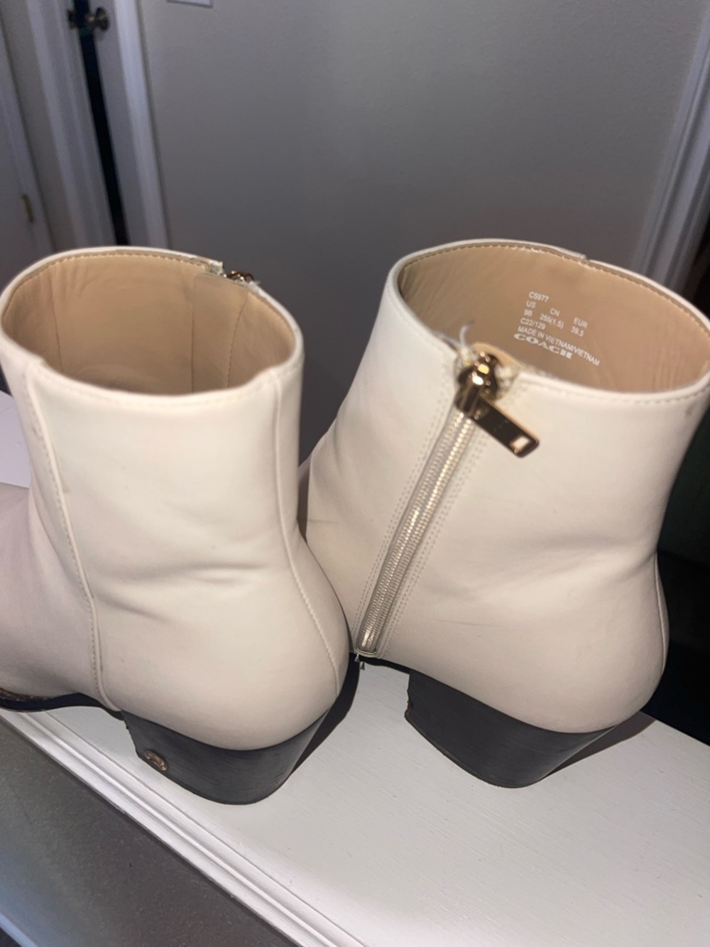 Women’s Ivory Coach Booties - Picture 4 of 7